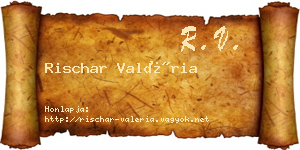 Rischar Valéria névjegykártya