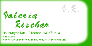 valeria rischar business card